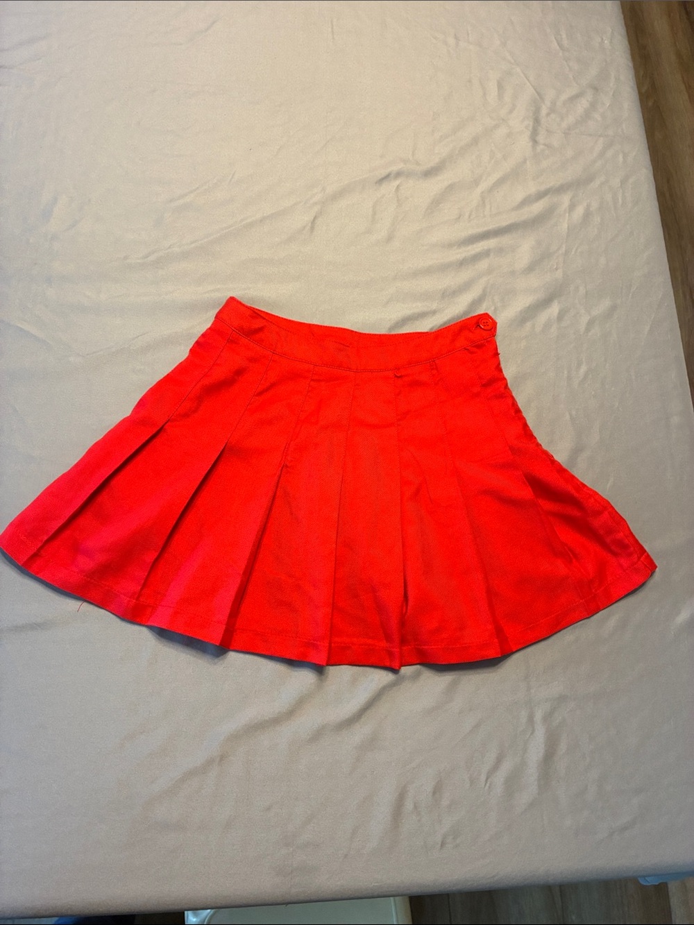 Rue21 Red Pleated Skater Circle Skirt